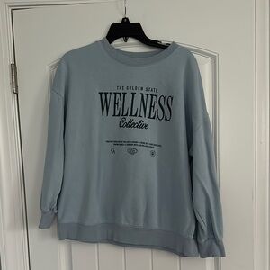 Wellness Collective Light Blue Graphic Sweatshirt